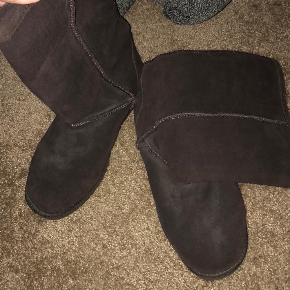 Fake dark brown UGGS